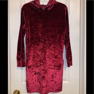Maroon Velvet Tunic S